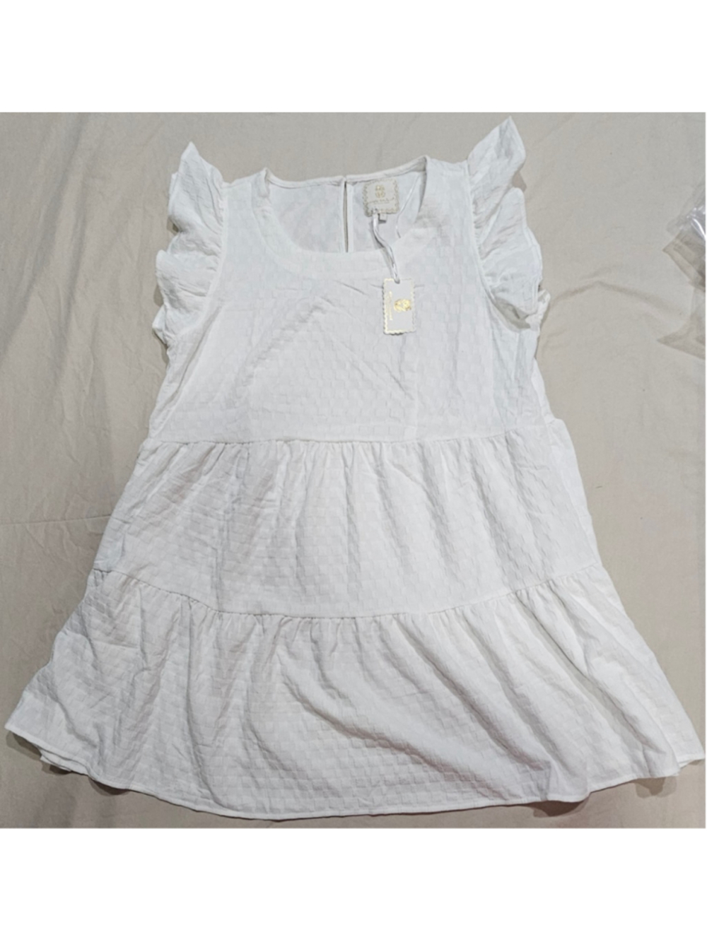 Women's Simply Southern White Mini Dress Size L